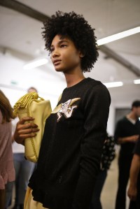 Backstage at Marco De Vincenzo RTW Spring 2018