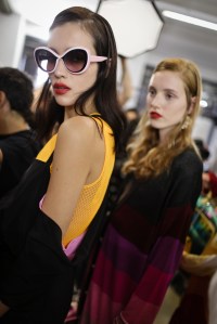 Backstage at Marco De Vincenzo RTW Spring 2018