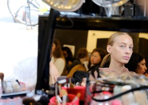 Backstage at Maryam Nassir Zadeh RTW Spring 2018