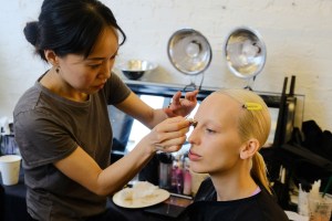 Backstage at Maryam Nassir Zadeh RTW Spring 2018