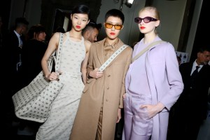 Backstage at Max Mara RTW Spring 2018