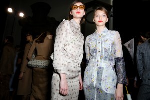Backstage at Max Mara RTW Spring 2018