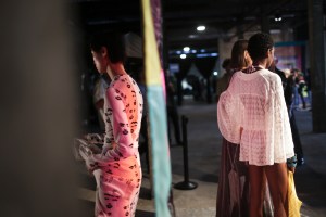 Backstage at Missoni RTW Spring 2018