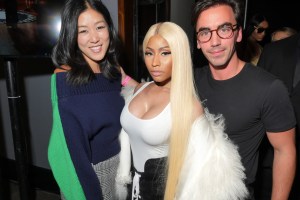 Nicki Minaj, Laura Kim and Fernando Garcia backstageMonse show, Backstage, Spring Summer 2018, New York Fashion Week, USA - 08 Sep 2017