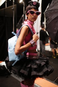 Backstage at Moschino RTW Spring 2018