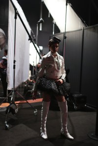 Backstage at Moschino RTW Spring 2018