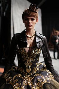 Backstage at Moschino RTW Spring 2018