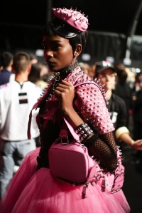 Backstage at Moschino RTW Spring 2018