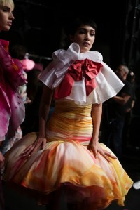 Backstage at Moschino RTW Spring 2018