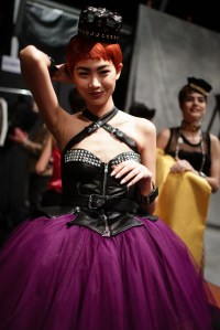 Backstage at Moschino RTW Spring 2018