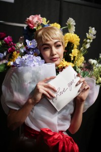 Backstage at Moschino RTW Spring 2018