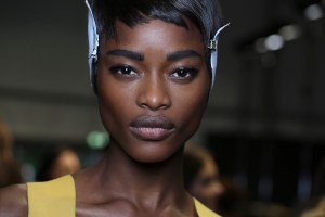 Backstage at Moschino RTW Spring 2018