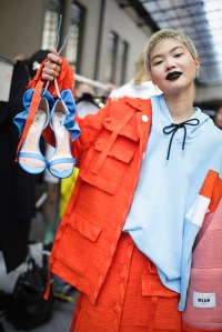 Backstage at MSGM RTW Spring 2018
