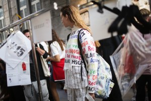 Backstage at MSGM RTW Spring 2018