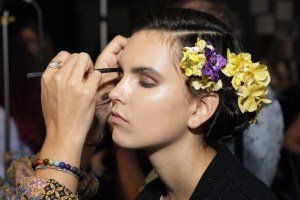 Backstage at Naeem Khan RTW Spring 2018