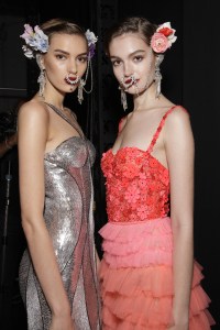 Backstage at Naeem Khan RTW Spring 2018