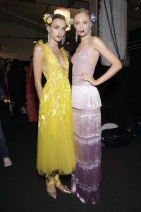 Backstage at Naeem Khan RTW Spring 2018