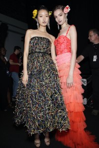 Backstage at Naeem Khan RTW Spring 2018