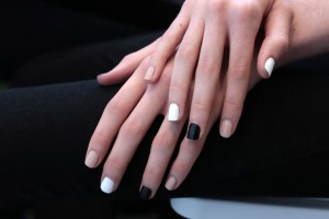 Model backstage, nail detailBaja East show, Backstage, Spring Summer 2018, New York Fashion Week, USA - 12 Sep 2017