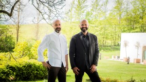 Niki Romito (left) next to Bulgari Group executive v ice [resident Silvio Ursini. The hotel will house a fine dining concept helmed by Romito, a Michelin-starred Italian chef.