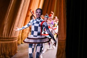 Behind the scenes at the ballet curtain call.