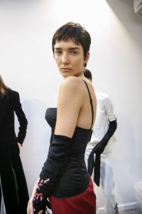 Backstage at Olivier Theyskens RTW Spring 2018