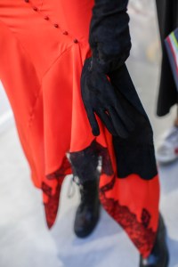 Backstage at Olivier Theyskens RTW Spring 2018