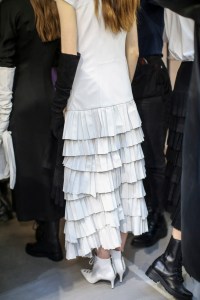 Backstage at Olivier Theyskens RTW Spring 2018
