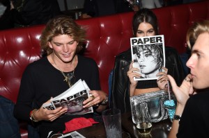 Jordan Barrett and Kaia Gerber