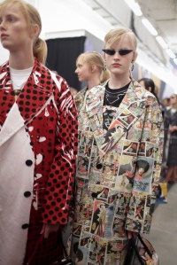 Backstage at Prada RTW Spring 2018
