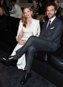 Jessica Chastin and Gian Luca Passi de PreposuloRalph Lauren show, Arrivals, Spring Summer 2018, New York Fashion Week, USA - 12 Sep 2017