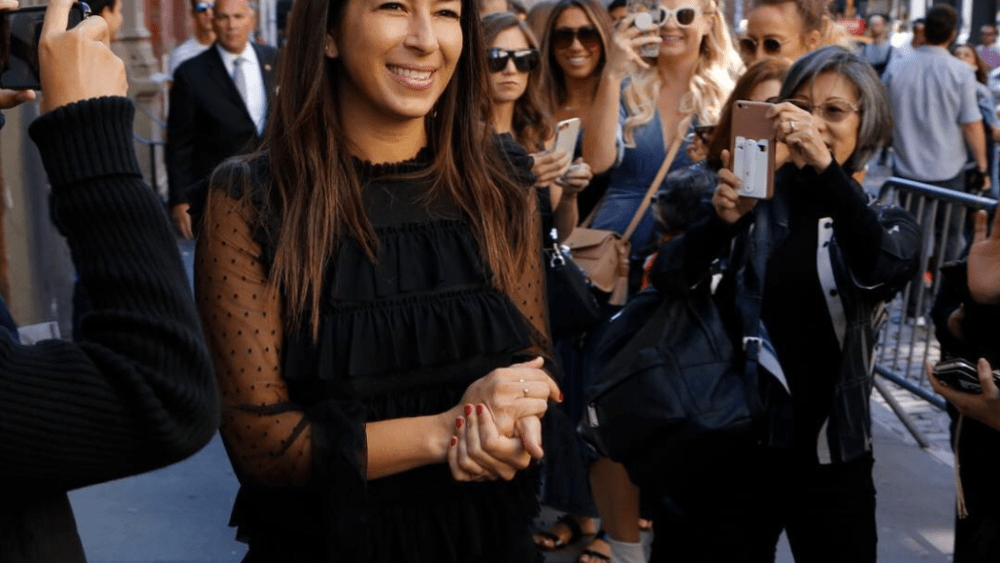Rebecca Minkoff outside her store in SoHo.
