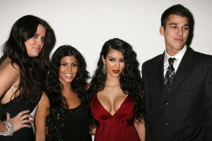 Khloe, Kourtney, Kimberly and Robert KardashianKeeping Up With The Kardashians premiere party, Los Angeles, America - 09 Oct 2007