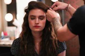 Model backstageThe Rachel Zoe Collection, Backstage, Los Angeles, USA - 05 Sep 2017