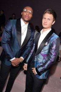 Russell Westbrook and Ansel Elgort