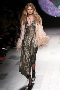 Gigi Hadid on the catwalkAnna Sui show, Runway, Spring Summer 2018, New York Fashion Week, USA - 11 Sep 2017