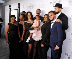 Rihanna and familyRihanna's 3rd Annual Clara Lionel Foundation Diamond Ball, Arrivals, Cipriani Wall Street, New York, USA - 14 Sep 2017Rihanna's 3rd Annual Clara Lionel Foundation Diamond Ball - Arrivals