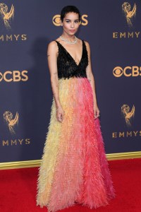 Zoe Kravitz69th Primetime Emmy Awards, Arrivals, Los Angeles, USA - 17 Sep 2017WEARING DIOR SAME OUTFIT AS CATWALK MODEL *8891476i