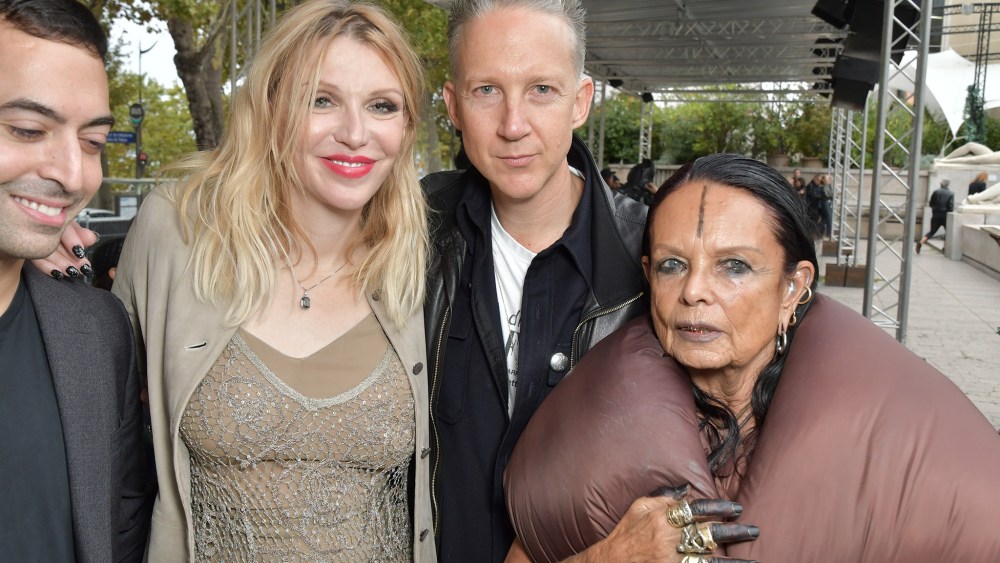 Courtney Love and Michele Lamy