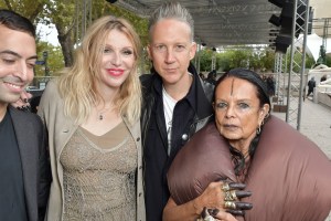 Courtney Love and Michele Lamy