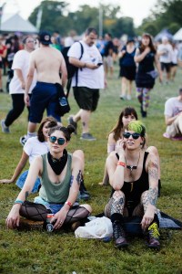 Street style at Riot Fest 2017.
