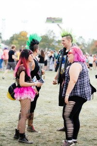 Street style at Riot Fest 2017.