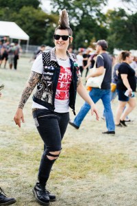 Street style at Riot Fest 2017.