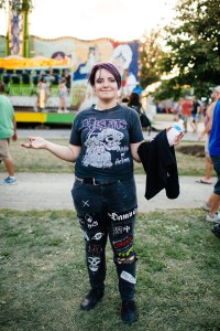 Street style at Riot Fest 2017.