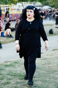 Street style at Riot Fest 2017.