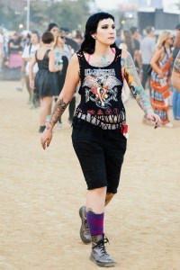 Street style at Riot Fest 2017.