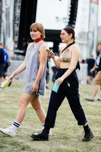 Street style at Riot Fest 2017.