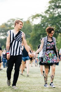 Street style at Riot Fest 2017.