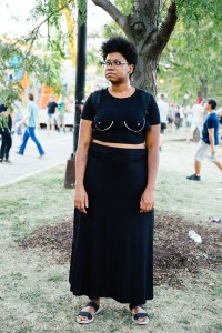 Street style at Riot Fest 2017.