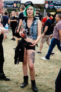 Street style at Riot Fest 2017.